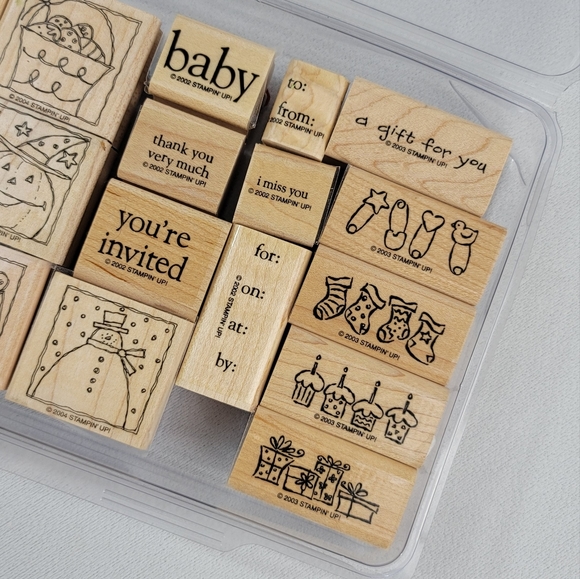 Stampin Up! Lot Of Rubber Stamps - Picture 4 of 13